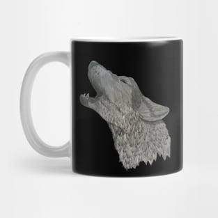 Howling Wolf Sketch Mug